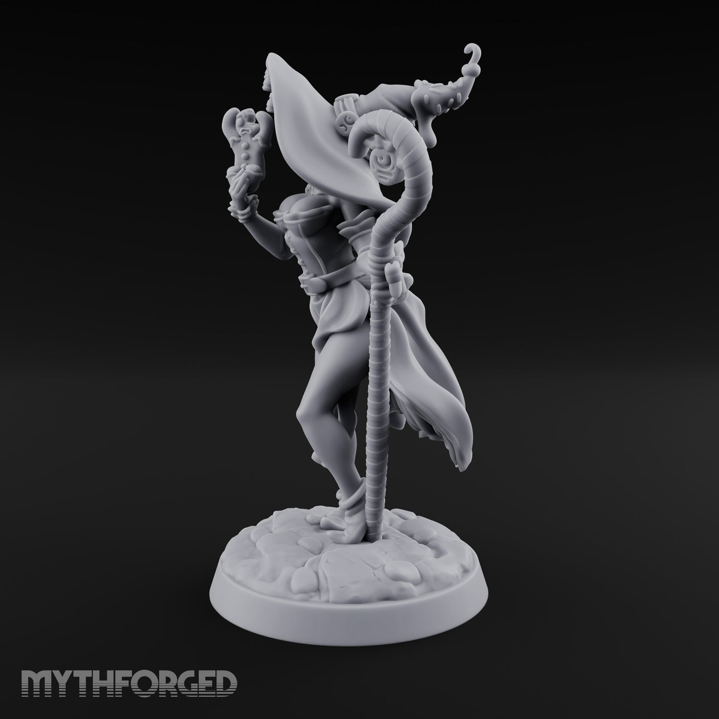 Gingerbread Man Dangling Human Witch Miniature for Dungeons and Dragons, Pathfinder or other TTRPGs