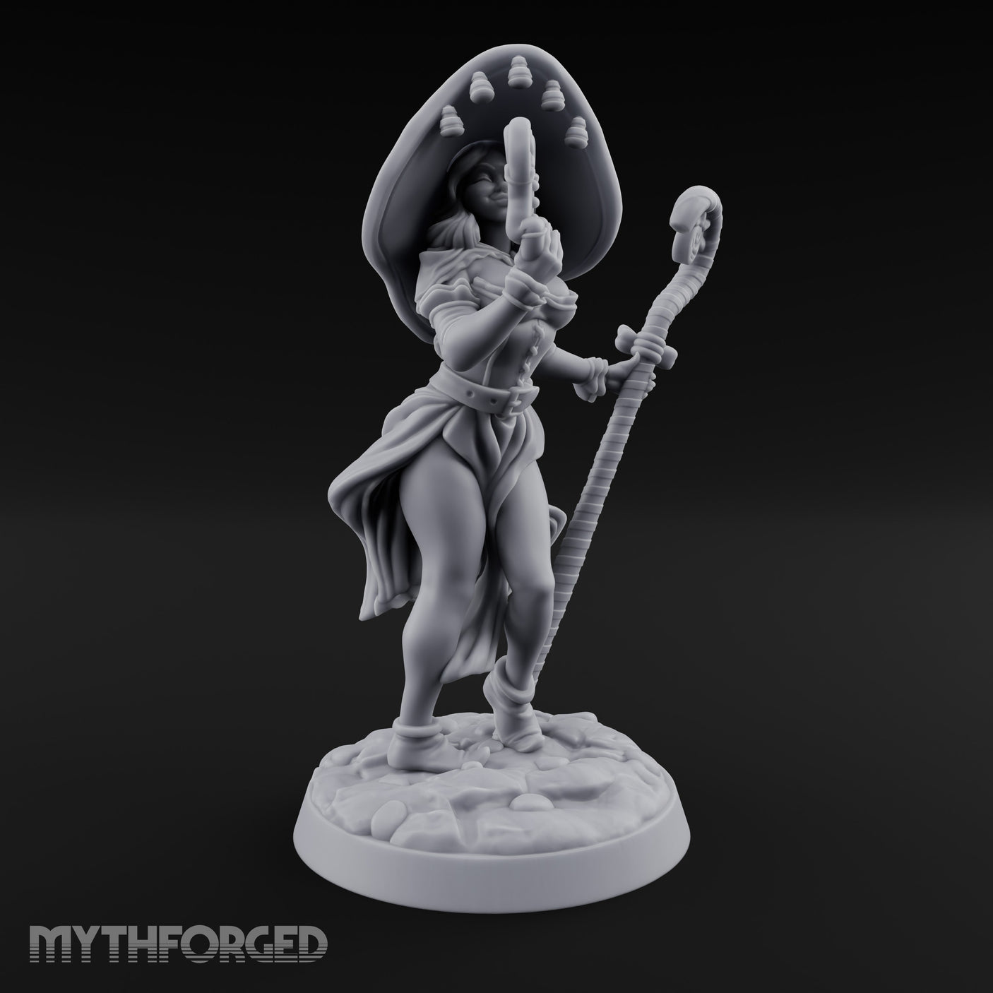 Gingerbread Man Dangling Human Witch Miniature for Dungeons and Dragons, Pathfinder or other TTRPGs