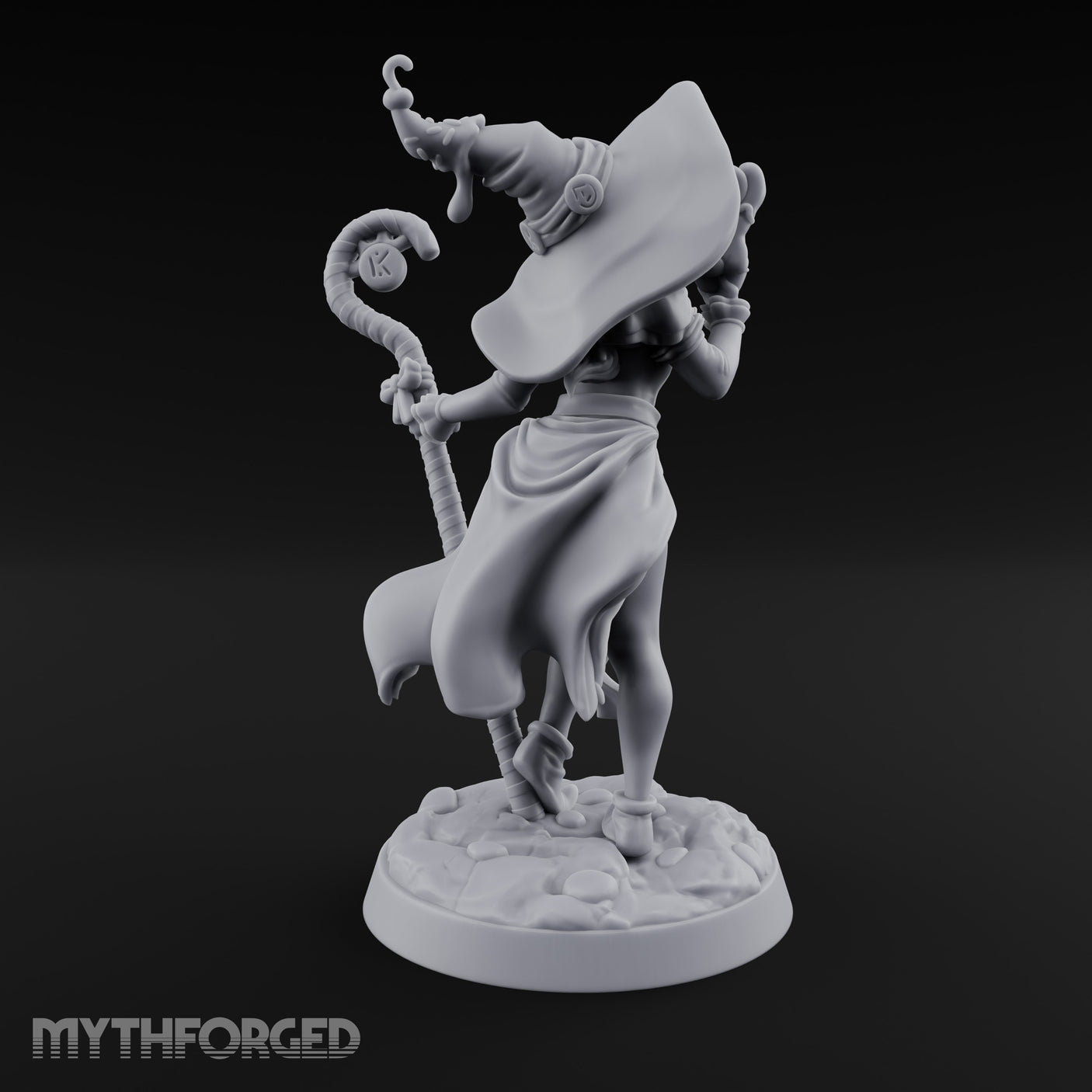 Gingerbread Man Dangling Human Witch Miniature for Dungeons and Dragons, Pathfinder or other TTRPGs