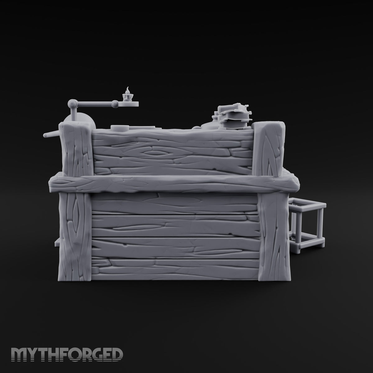 Molten Orders Cooling Overnight Wooden Glassblower Workbench Desk
