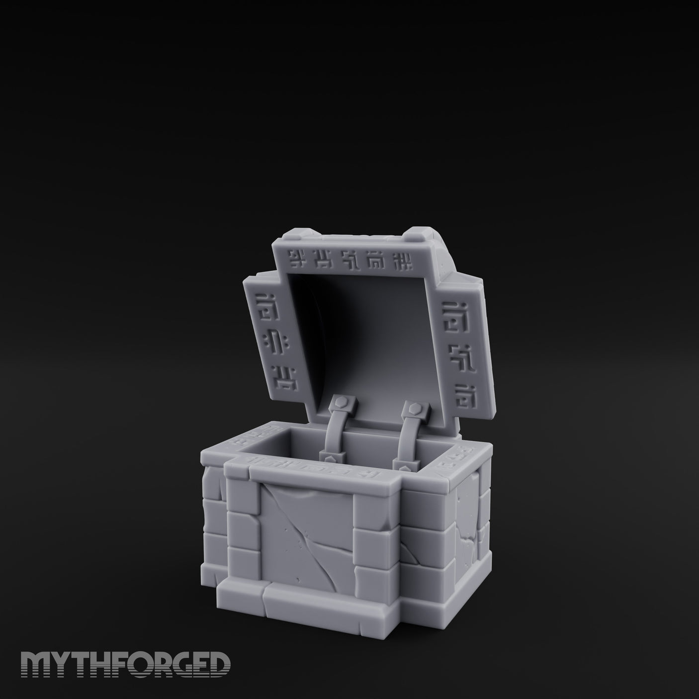 Glyph-Bordered Crack-Faced Stone Treasure Chest gallery 1