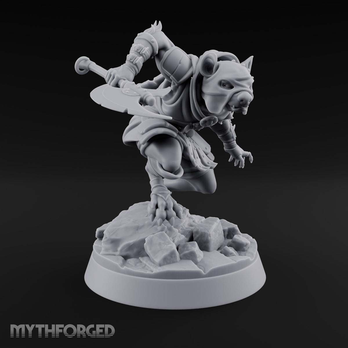Hunting Pack Fans Out Gnoll Warriors — A · Glaive + Axe & Mace + Sword & Shield + Axe & Dagger