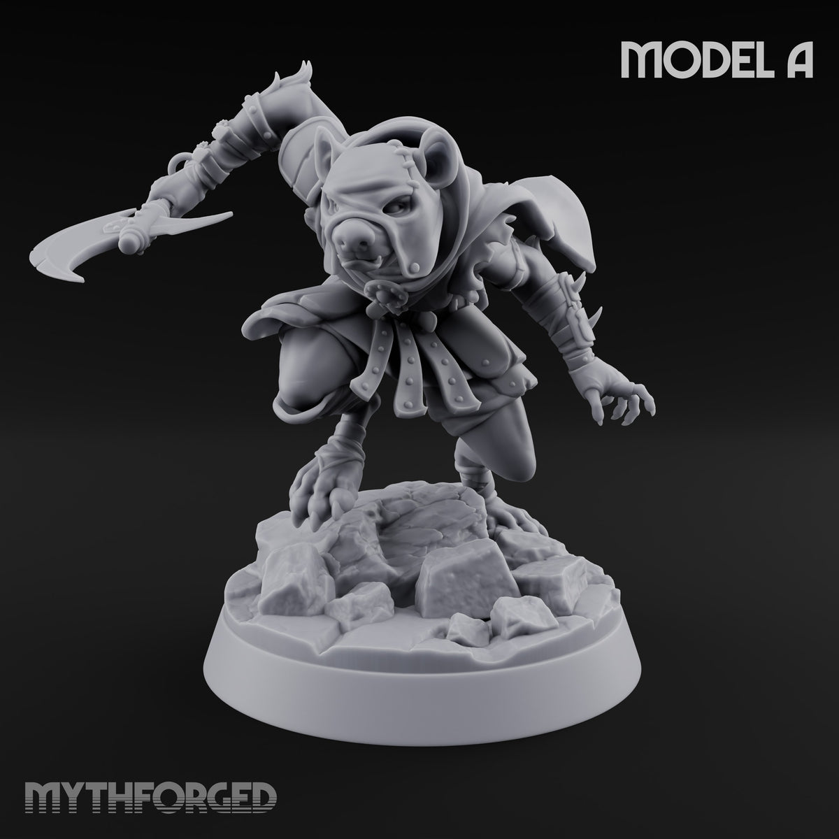 Hunting Pack Fans Out Gnoll Warrior A — Glaive