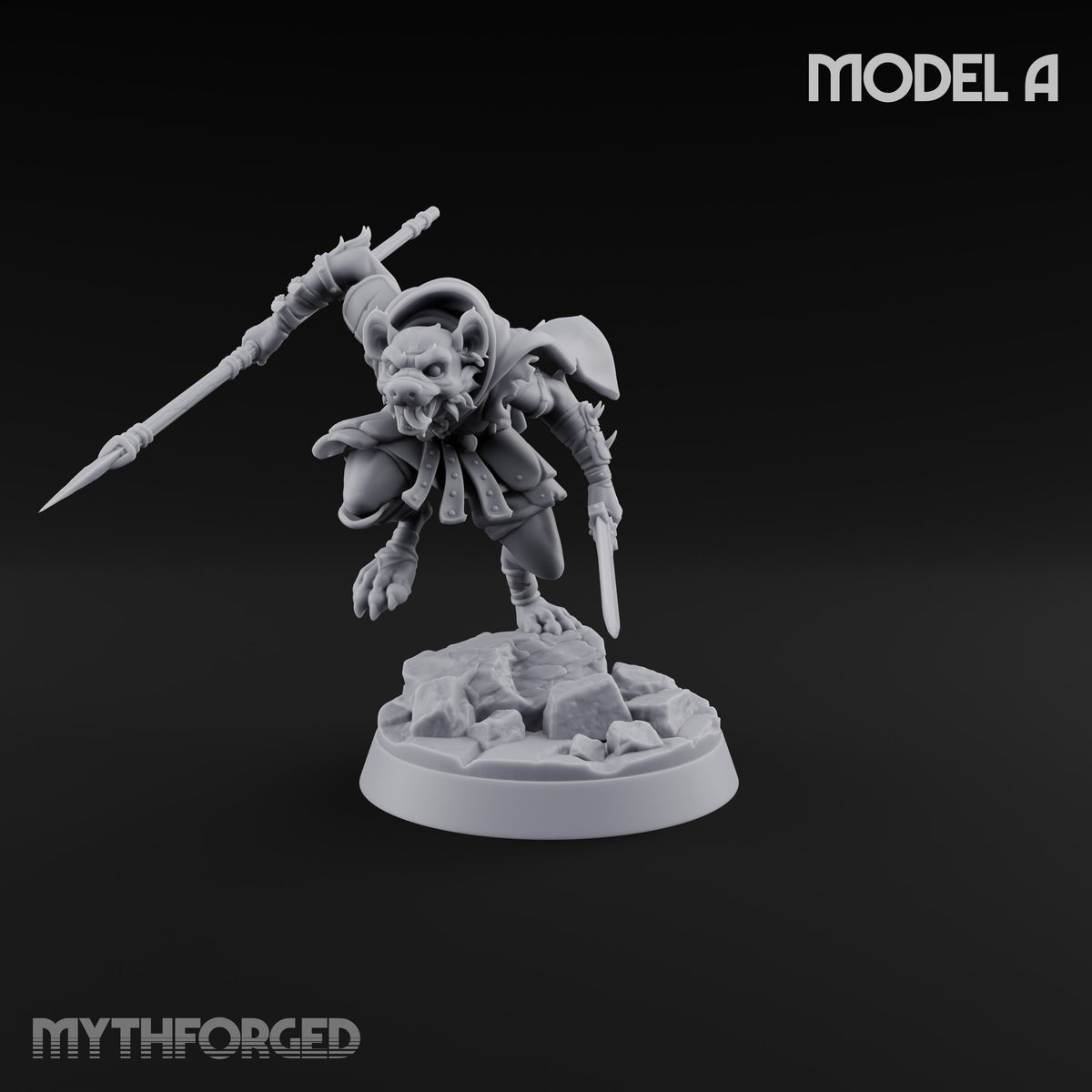 Hunting Pack Fans Out Gnoll Warriors — A · Spear & Sword + Crossbow + Glaive & Knife + Scimitar & Shield