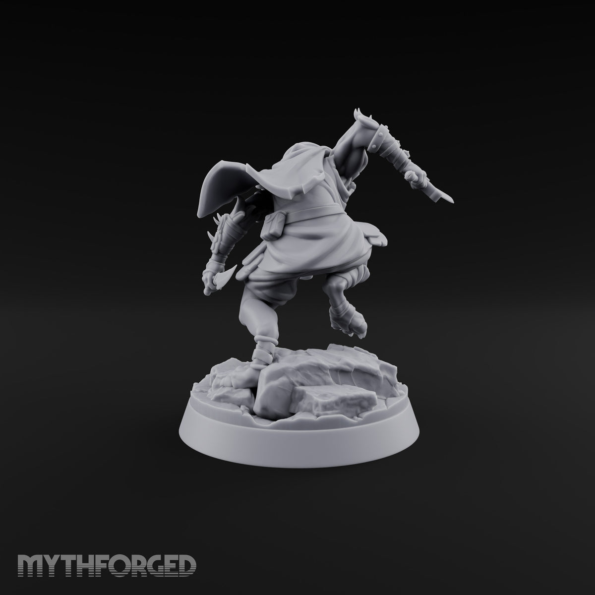 Hunting Pack Fans Out Gnoll Warrior A — Sword & Knife