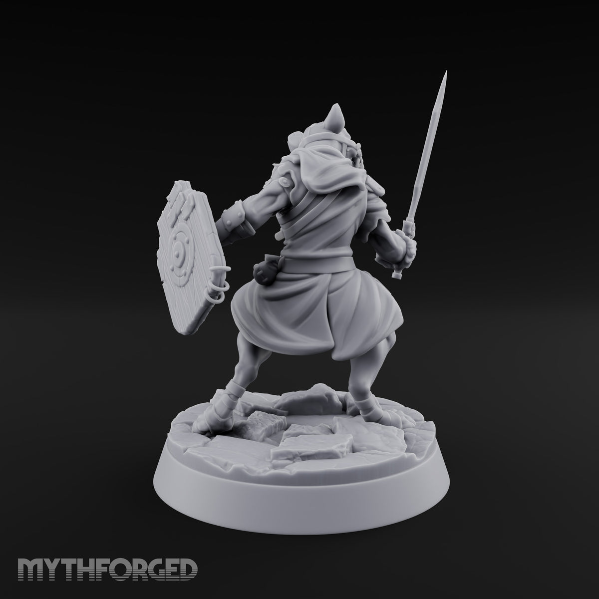 Hunting Pack Fans Out Gnoll Warrior C — Sword & Shield