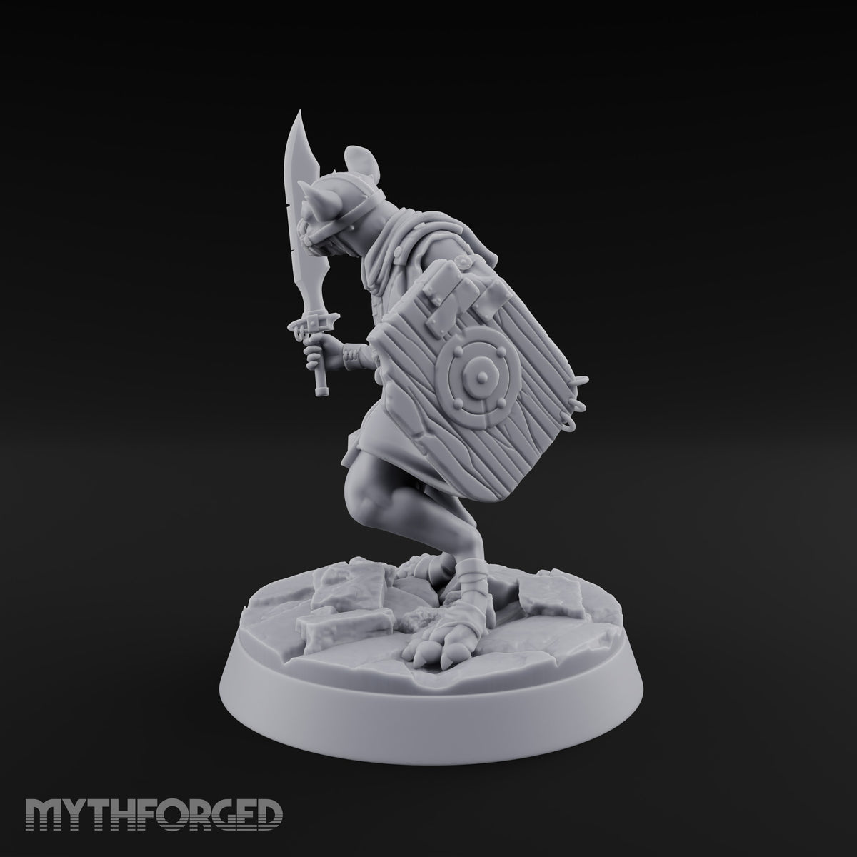 Hunting Pack Fans Out Gnoll Warrior C — Sword & Shield