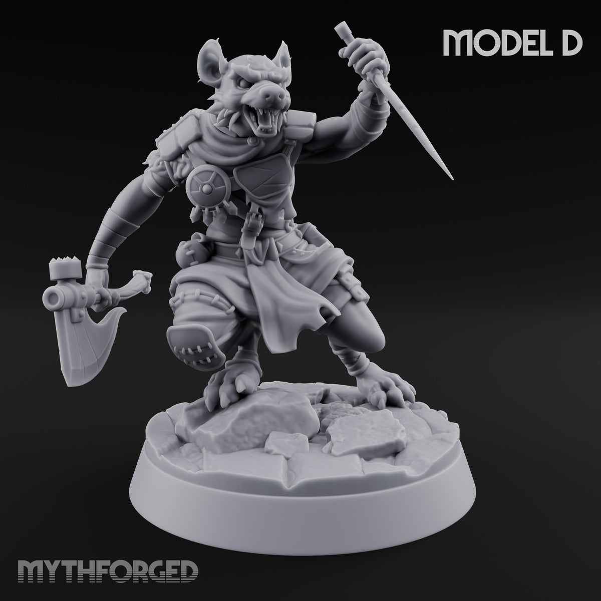 Hunting Pack Fans Out Gnoll Warriors — D · Glaive + Axe & Mace + Sword & Shield + Axe & Dagger