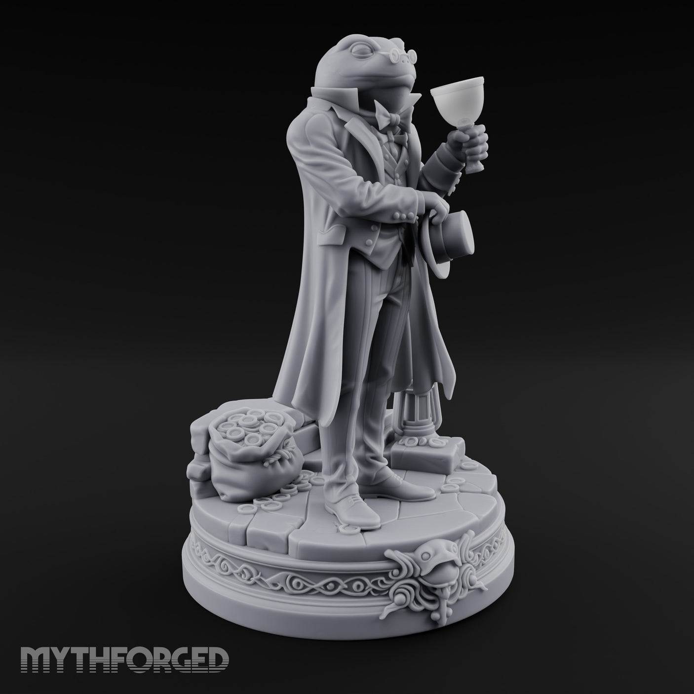 Goblet Inspecting Top Hat Clutching Frogfolk Gentleman gallery 2