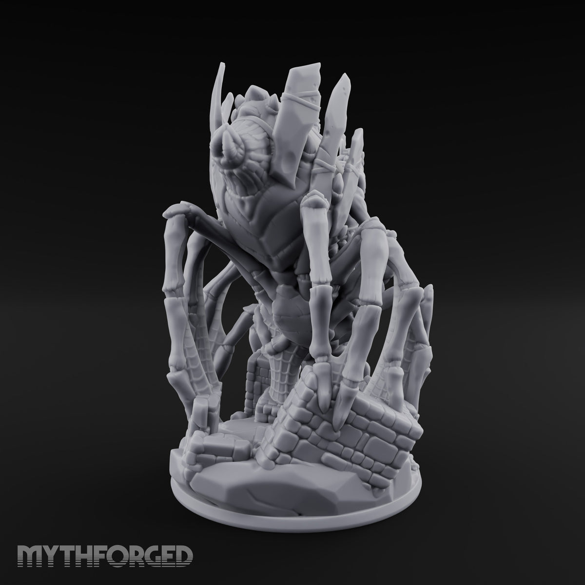 Webs Over Crumbling Brick Goblin Chief and Giant Spider C