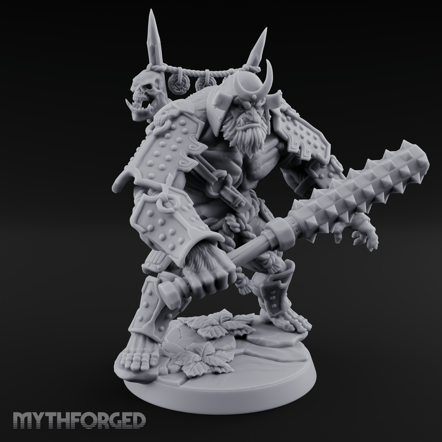 Spiked Armor Flexing Hadozee Warlord Miniature for Dungeons and Dragons, Pathfinder or other TTRPGs