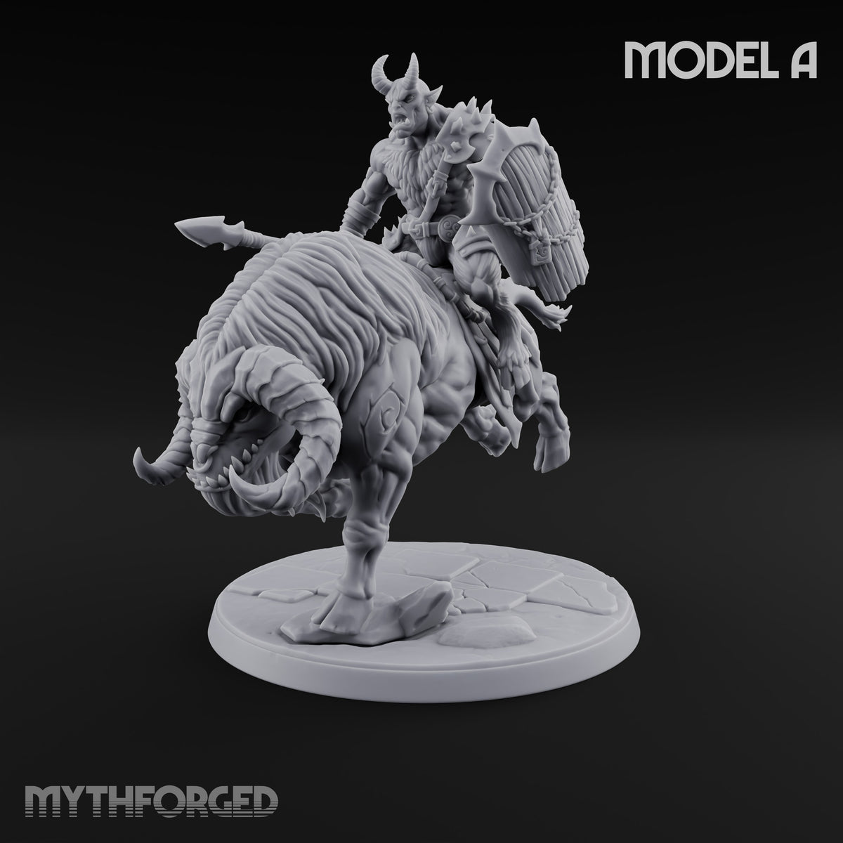 Thundering Into Battle Beastman Gorthek Riders — A · Without