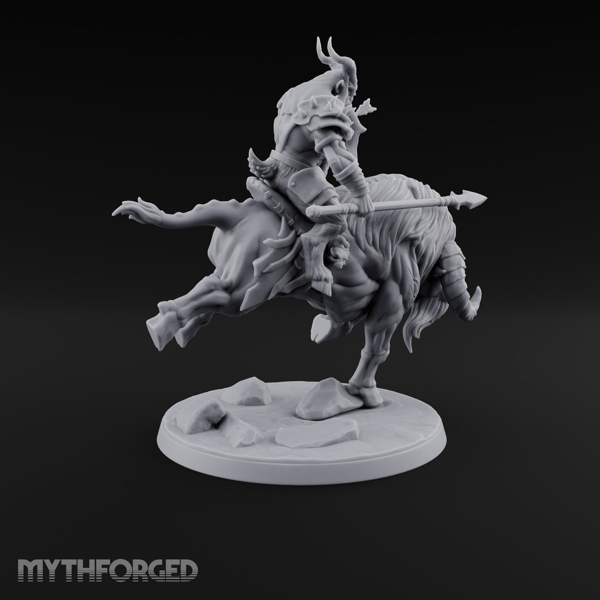 Thundering Into Battle Beastman Gorthek Riders — B · With