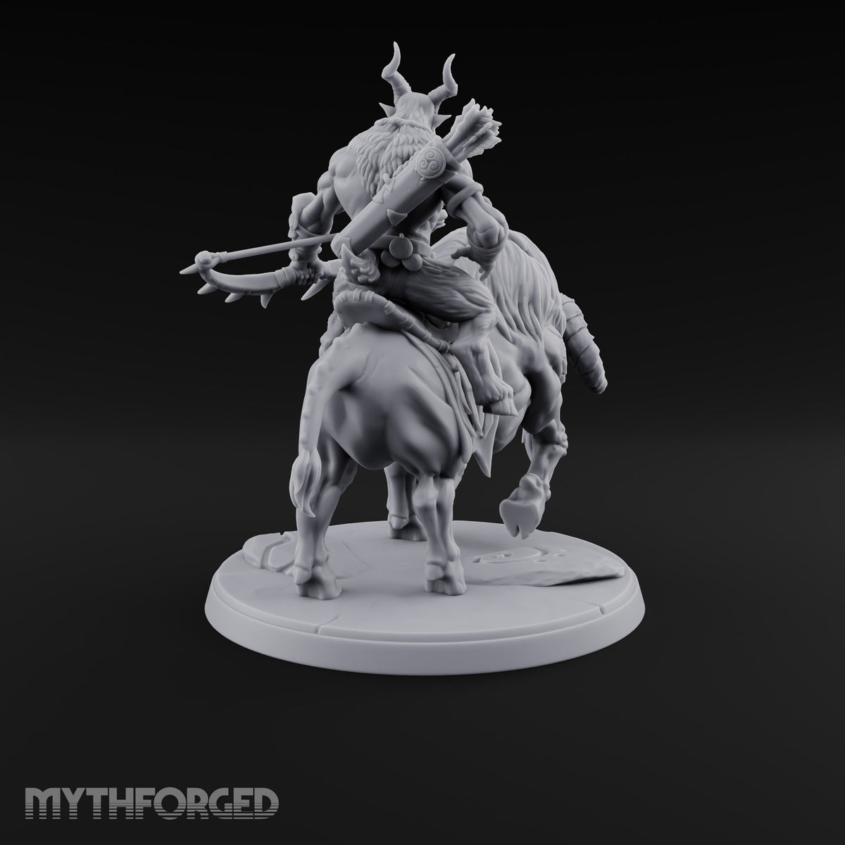 Thundering Into Battle Beastman Gorthek Rider C — Without