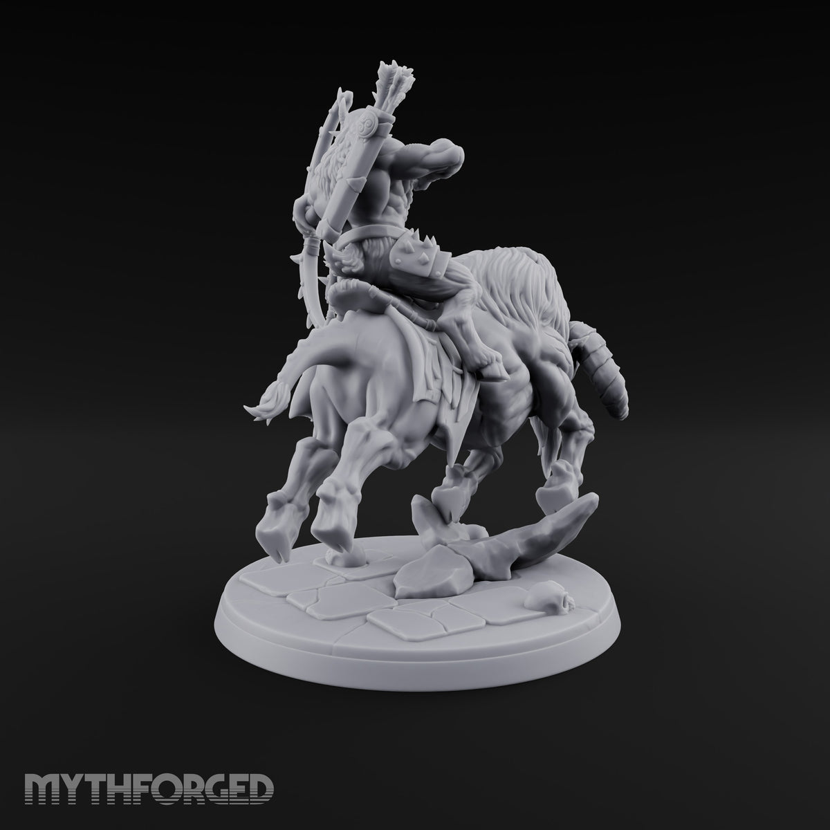 Thundering Into Battle Beastman Gorthek Rider D — Without