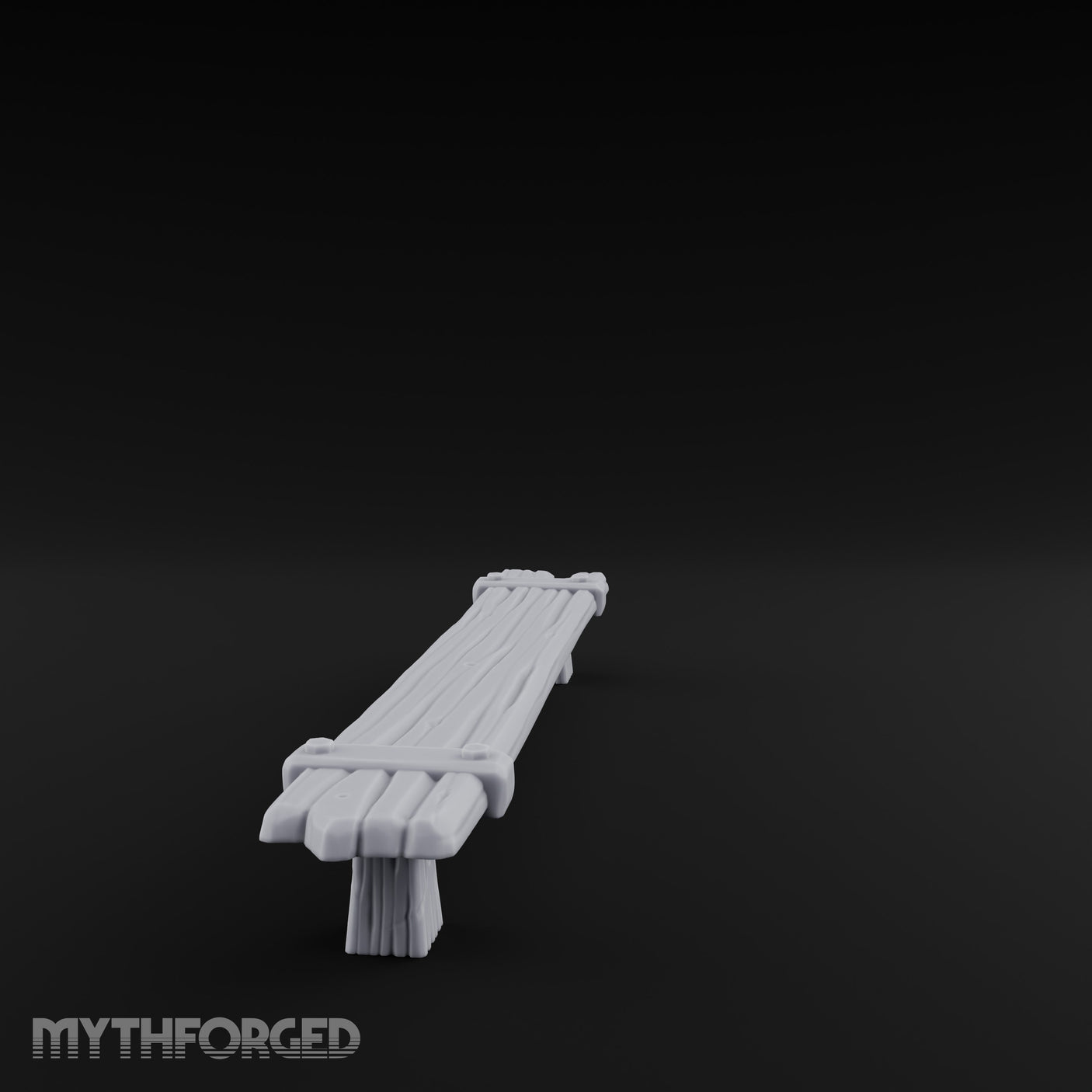 Grain-Grooved Stump-Footed Tavern Bench gallery 7
