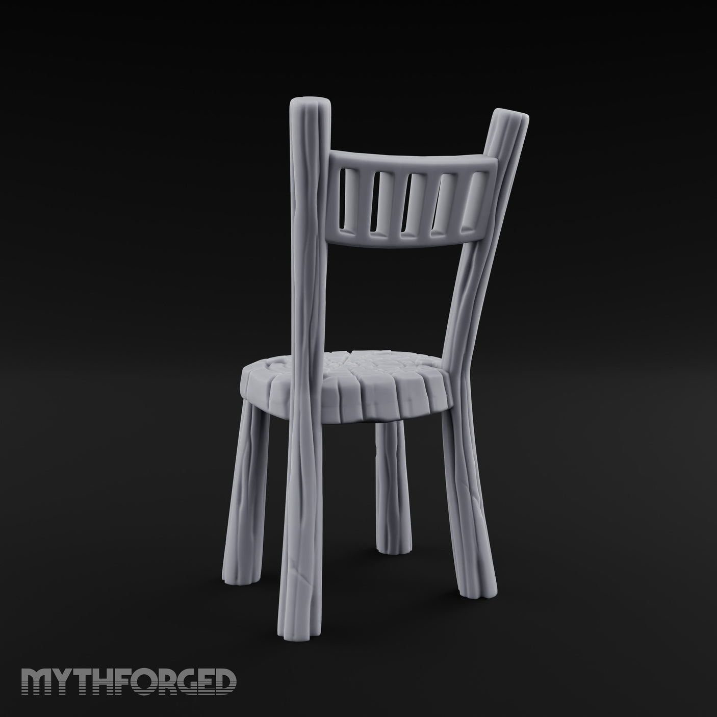 Grain-Streaked Slat-Backed Tavern Chair gallery 6