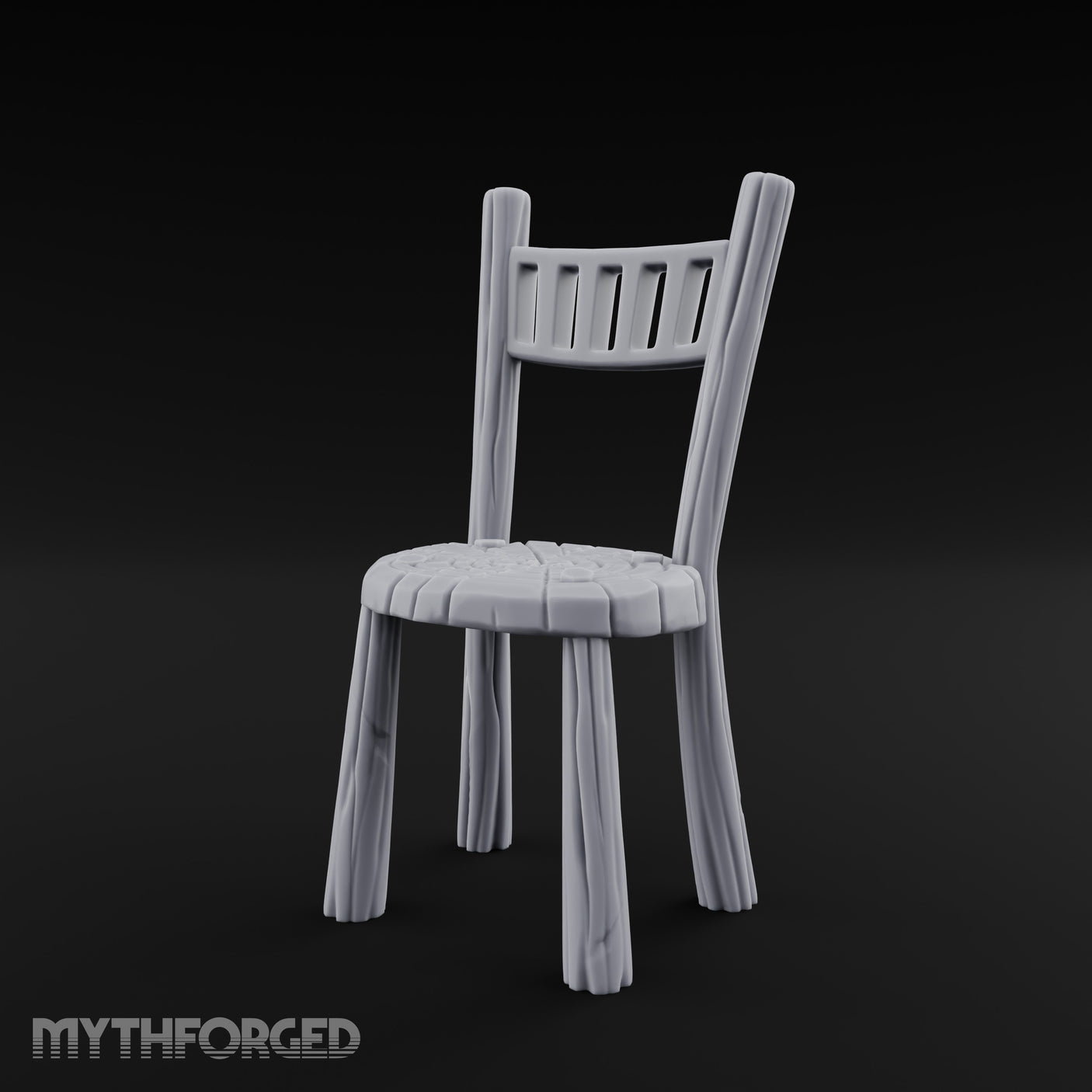 Grain-Streaked Slat-Backed Tavern Chair gallery 9