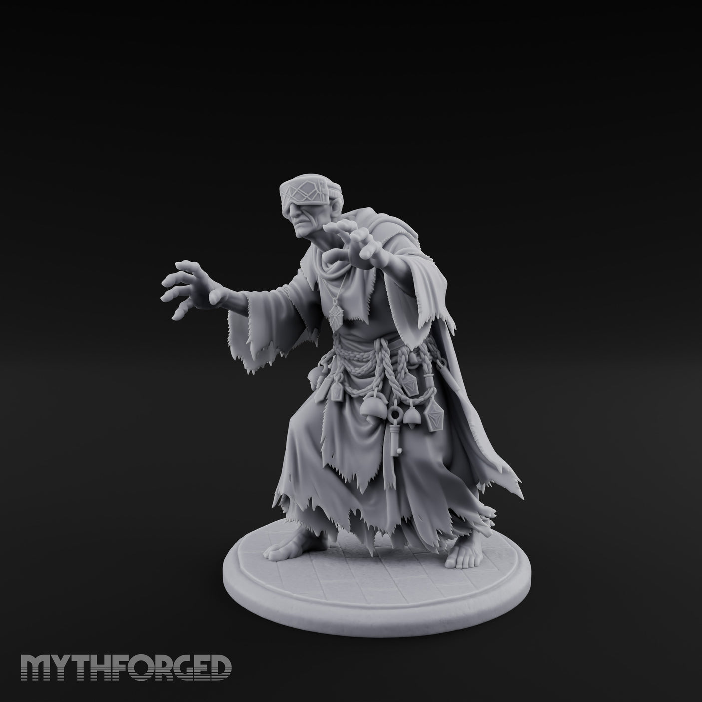 Grasping Claw Reaching Necromancer Miniature for Dungeons and Dragons, Pathfinder or other TTRPGs