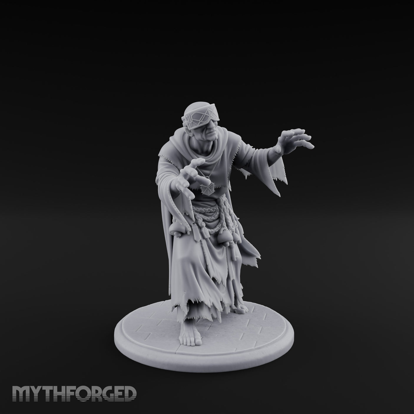 Grasping Claw Reaching Necromancer Miniature for Dungeons and Dragons, Pathfinder or other TTRPGs