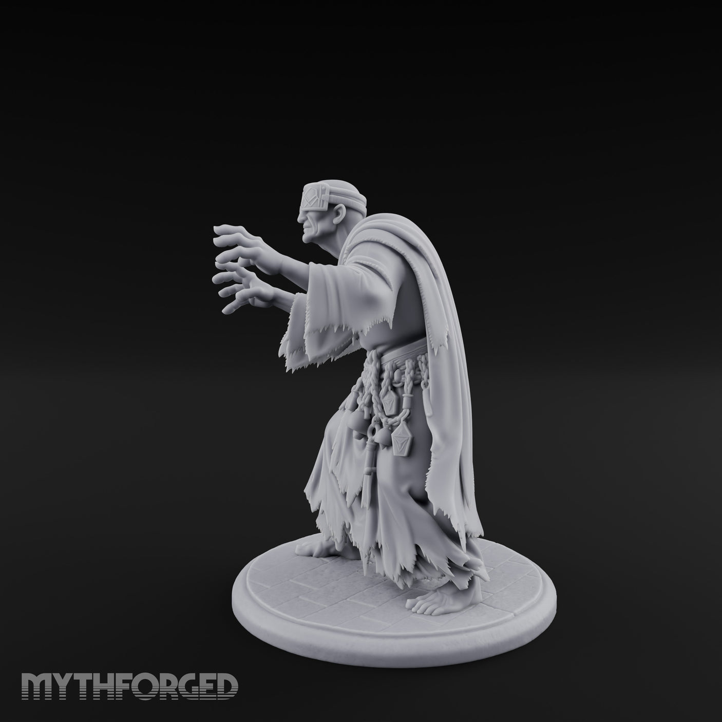Grasping Claw Reaching Necromancer Miniature for Dungeons and Dragons, Pathfinder or other TTRPGs