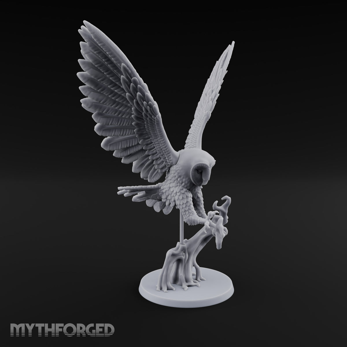 Taking Wing Elf Great Owl Riders Miniature for Dungeons and Dragons, Pathfinder or other TTRPGs