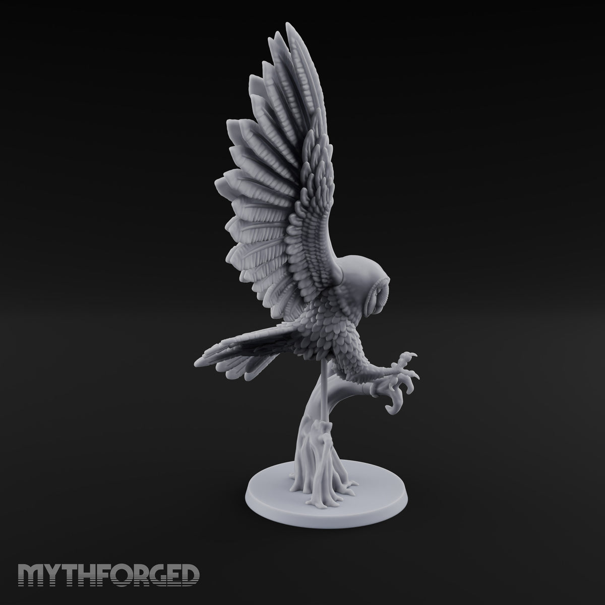 Taking Wing Elf Great Owl Riders Miniature for Dungeons and Dragons, Pathfinder or other TTRPGs