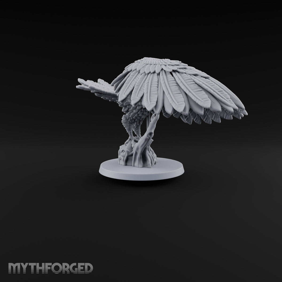 Taking Wing Elf Great Owl Riders Miniature for Dungeons and Dragons, Pathfinder or other TTRPGs