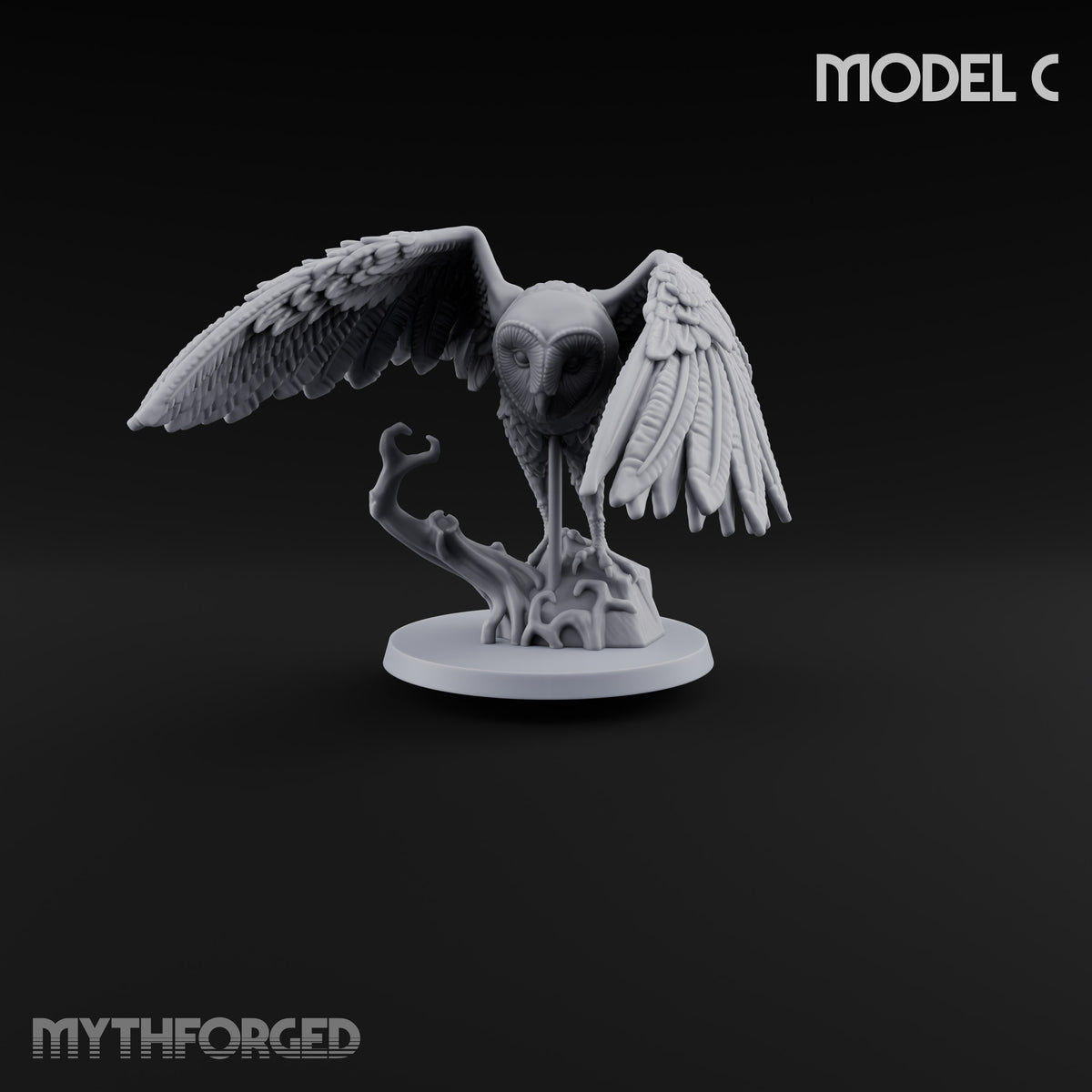 Taking Wing Elf Great Owl Riders Miniature for Dungeons and Dragons, Pathfinder or other TTRPGs