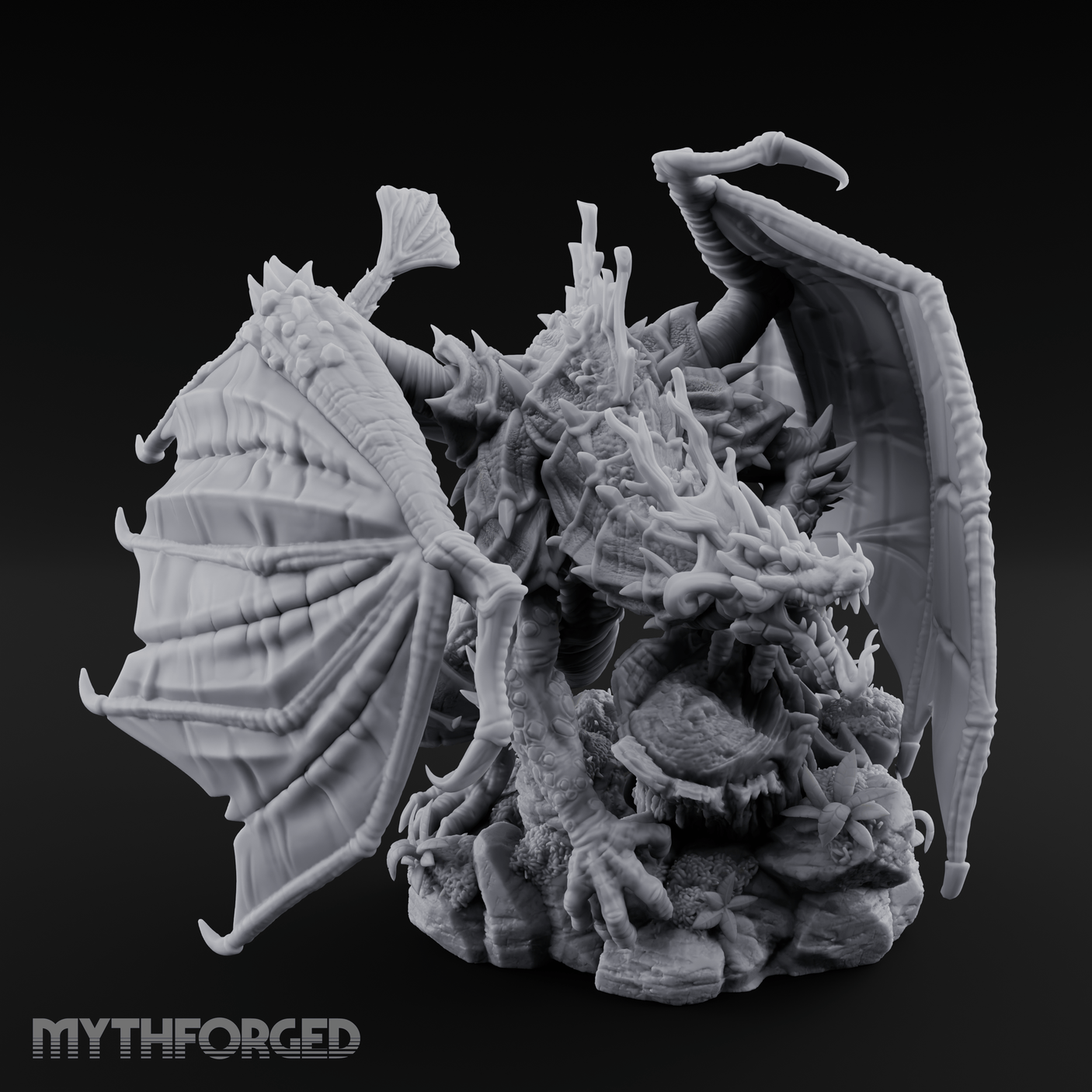 Poison To All Green Dragon Miniature for Dungeons and Dragons, Pathfinder or other TTRPGs