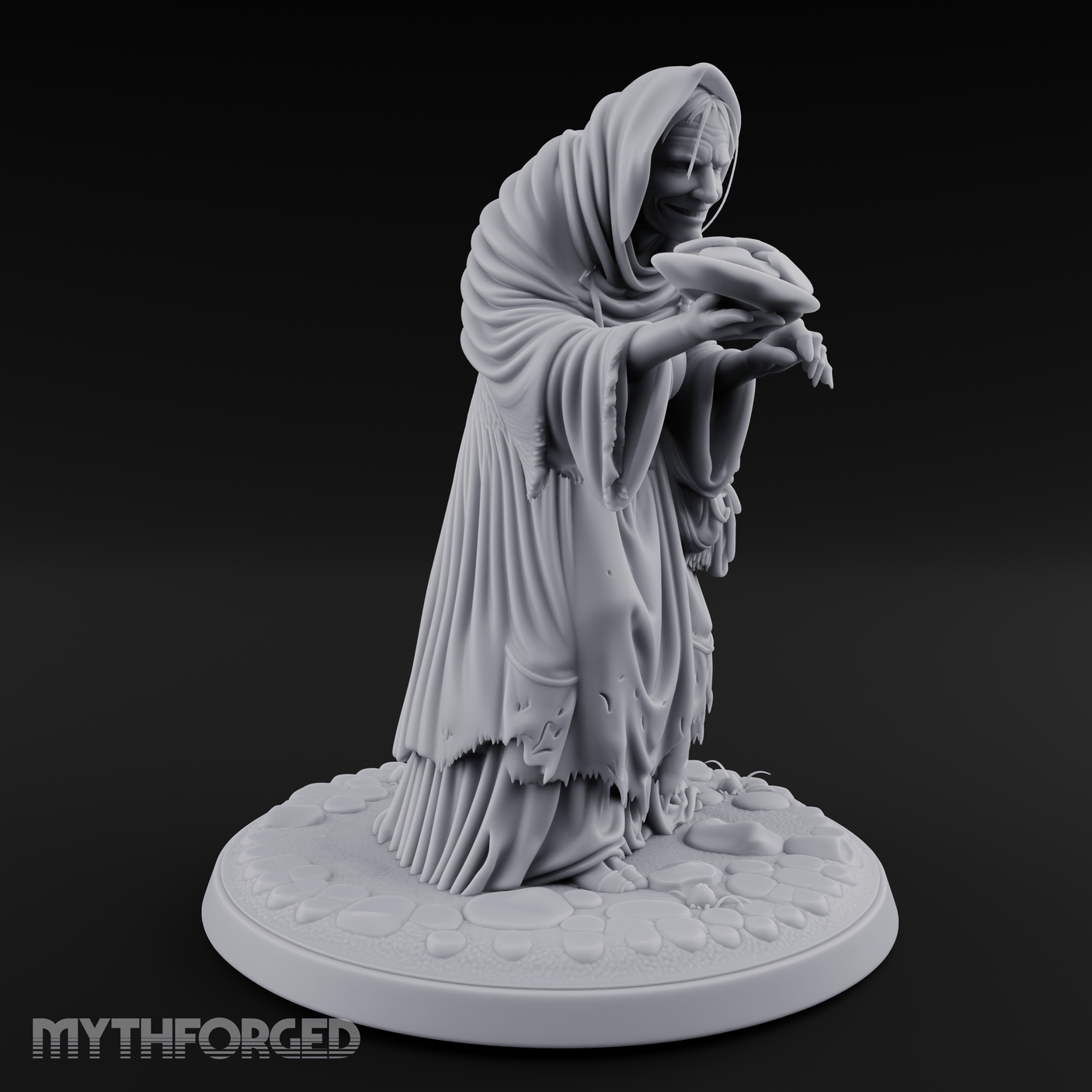 Plate Offering Hag Miniature for Dungeons and Dragons, Pathfinder or other TTRPGs
