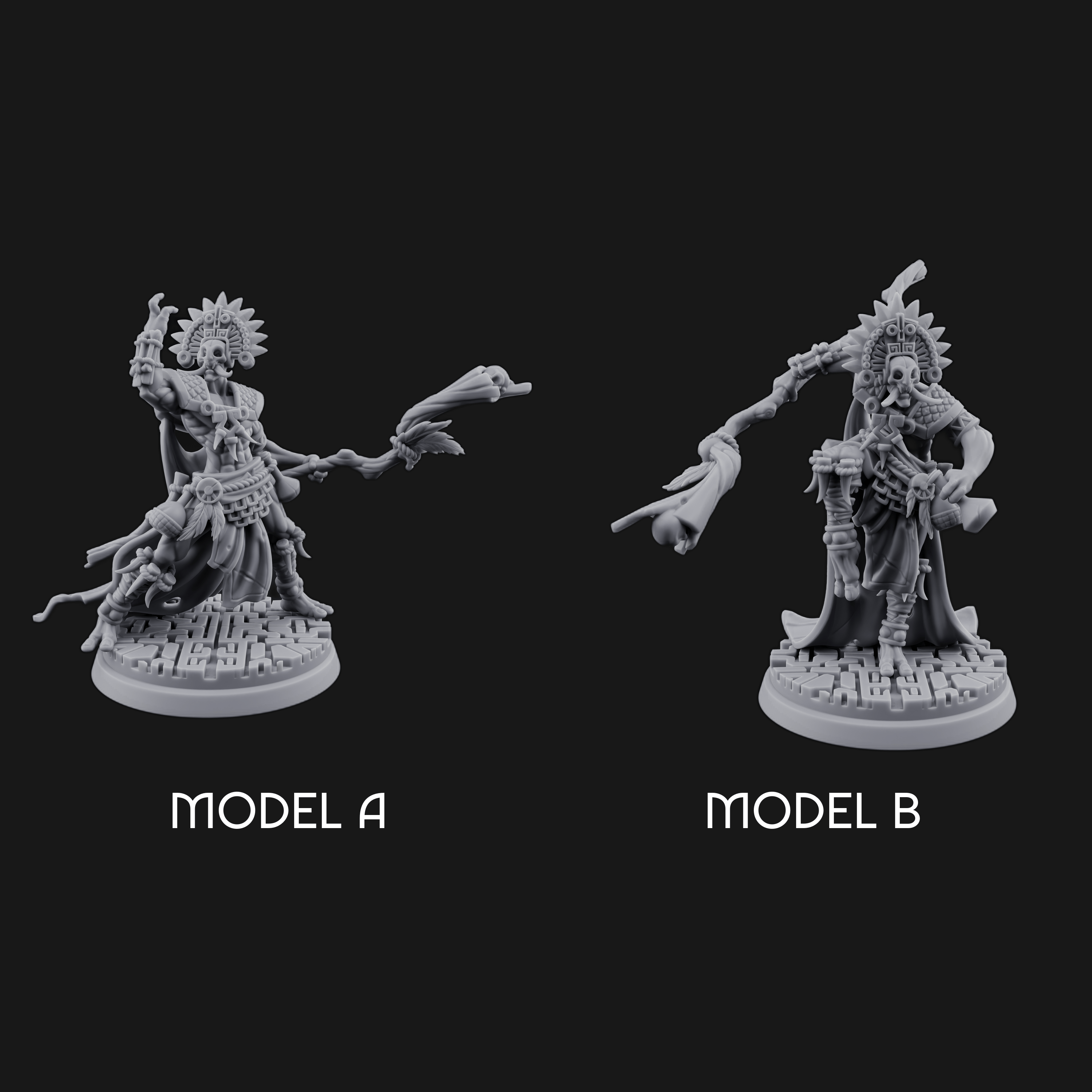 Aztec Inspired Feathered Incantation Hobgoblin Shaman