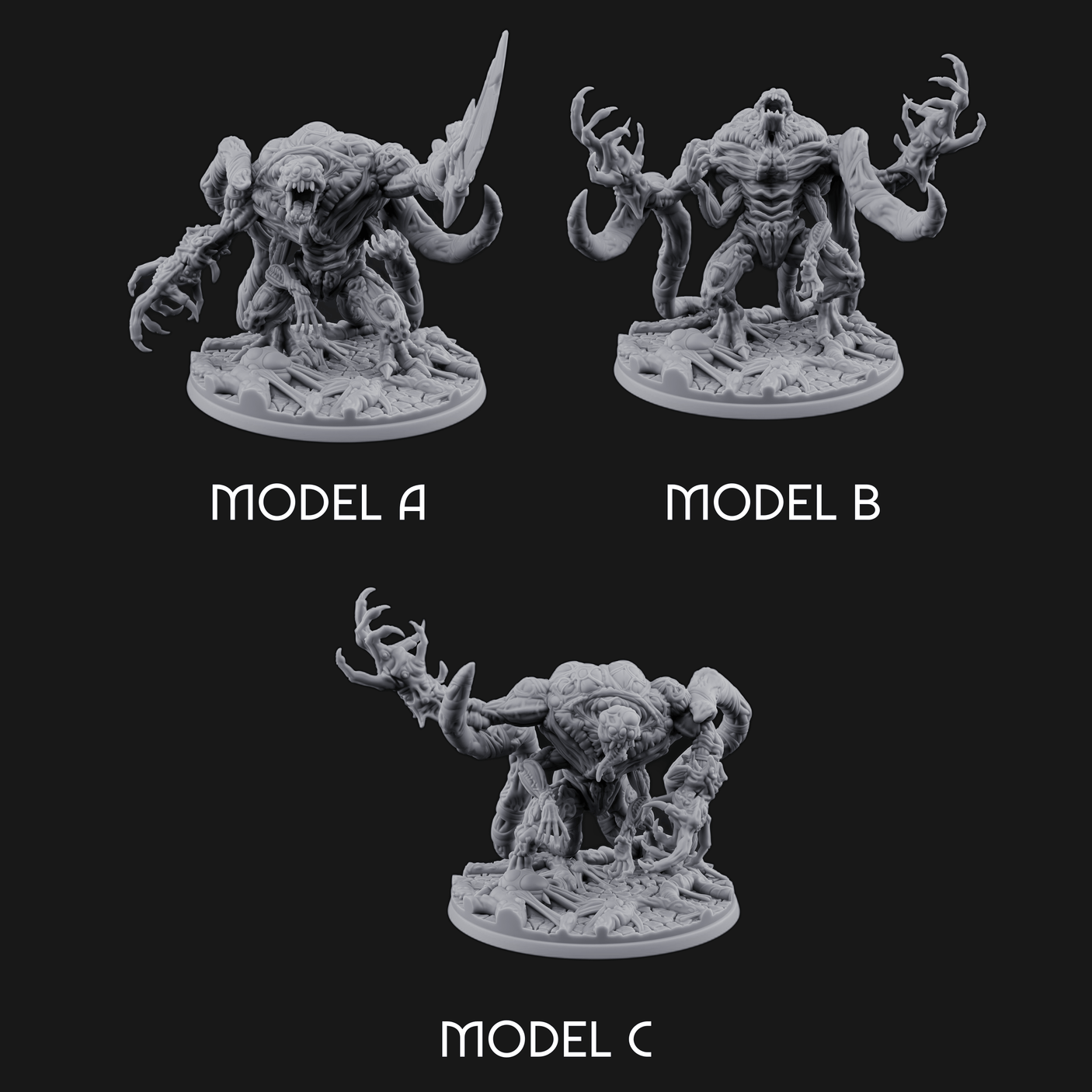 Fangs Dripping Menace Star Spawn Manglers Miniature for Dungeons and Dragons, Pathfinder or other TTRPGs