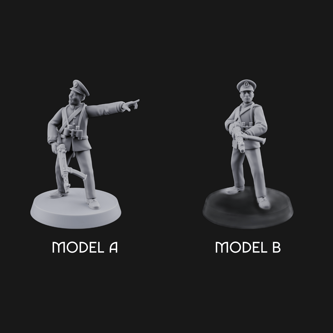 Weird War Japanese NCO Soldier Miniature for Dungeons and Dragons, Pathfinder or other TTRPGs
