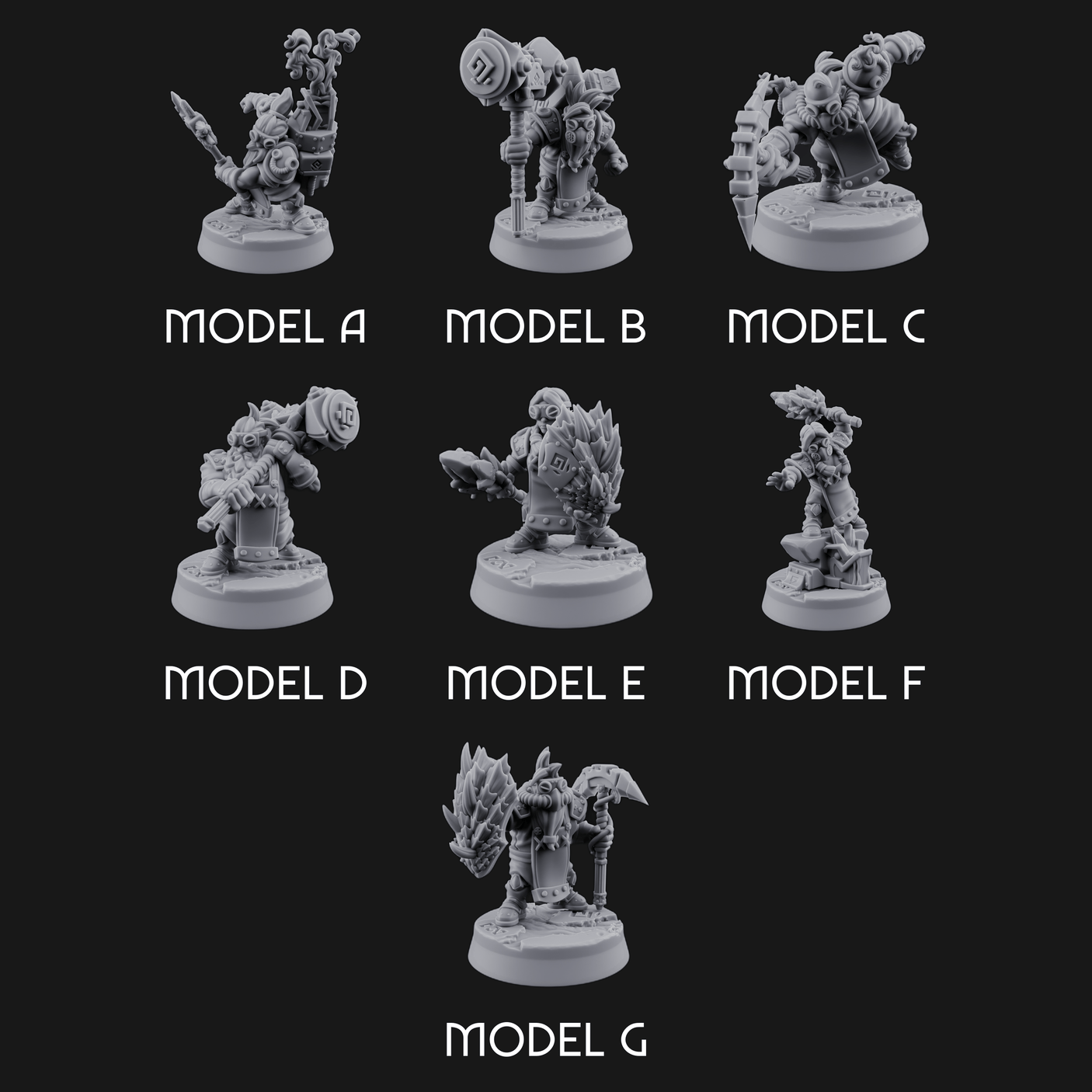 Smoke Venting Dwarf Gadgeteer Miniature for Dungeons and Dragons, Pathfinder or other TTRPGs