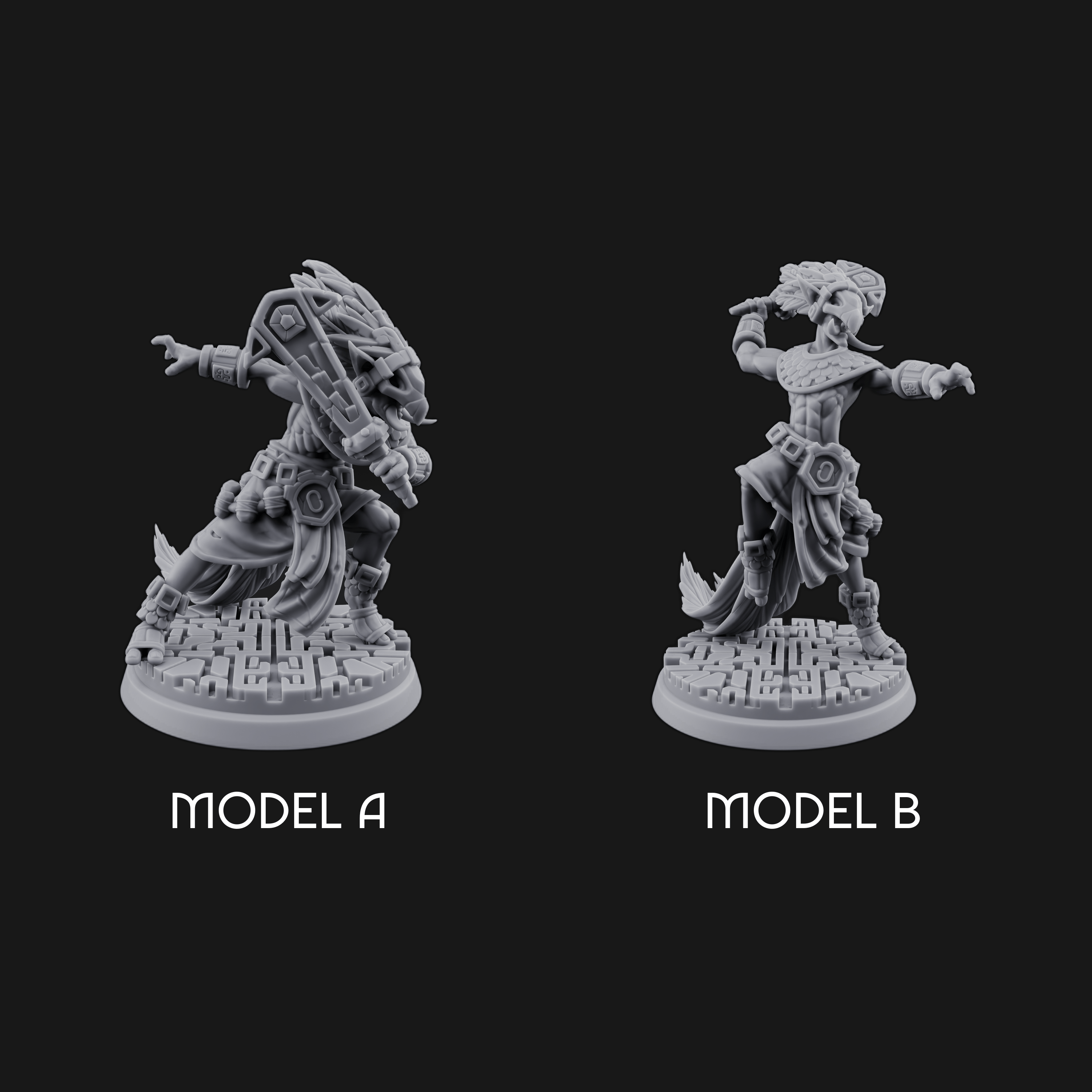 Aztec Inspired Stone-Fisted Hobgoblin Fighter