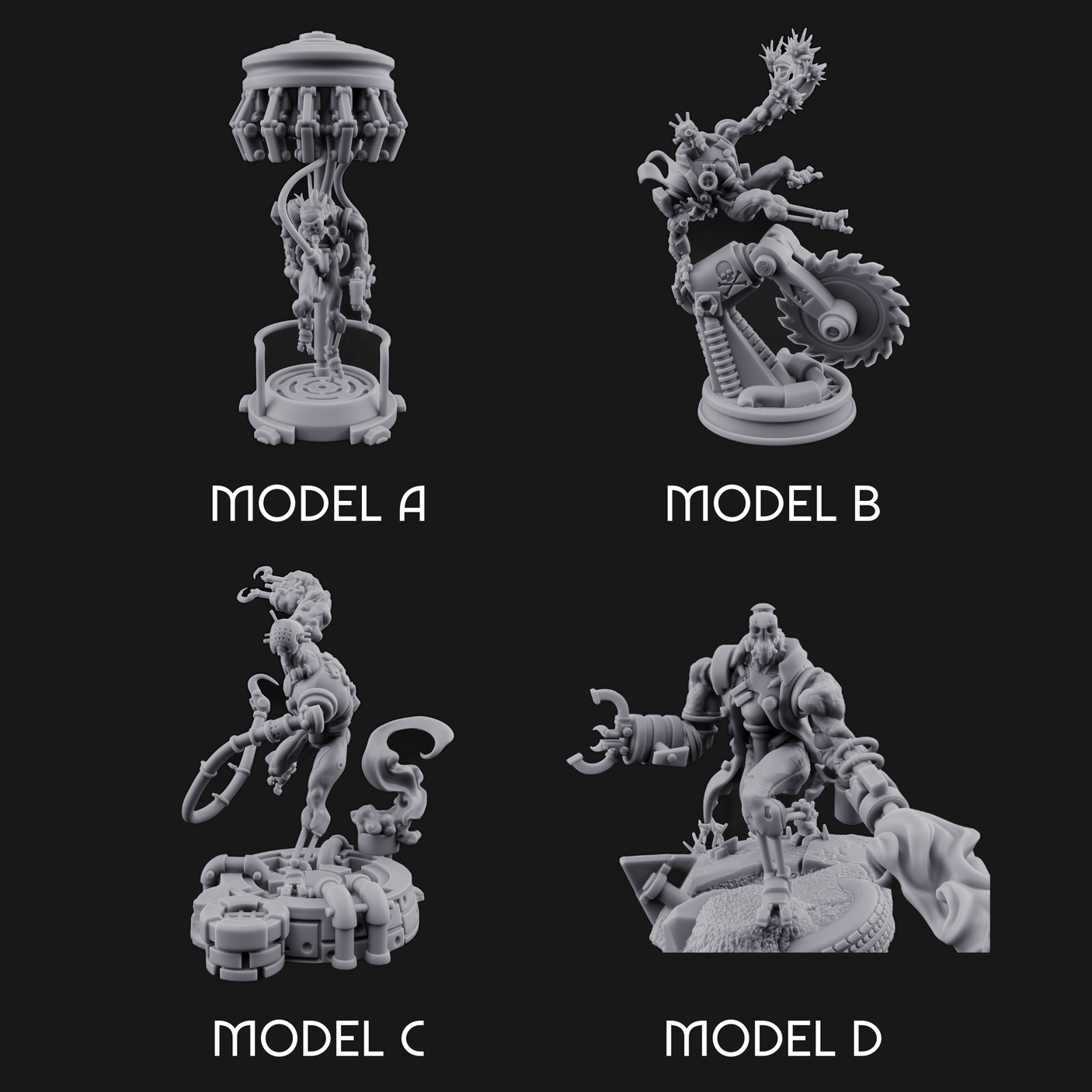 Dangling From The Canopy Necrolinked Wights Miniature for Dungeons and Dragons, Pathfinder or other TTRPGs