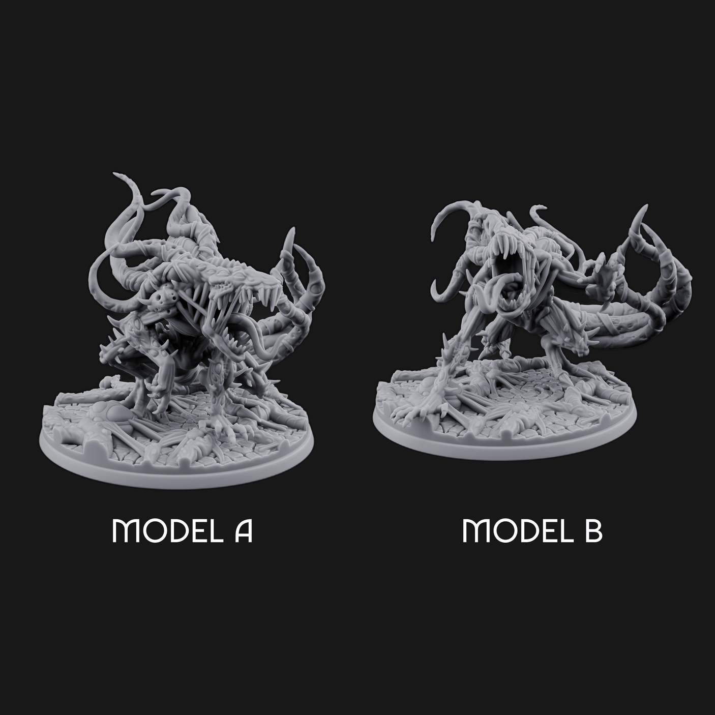 Tentacles Writhing Grell Lurkers Miniature for Dungeons and Dragons, Pathfinder or other TTRPGs