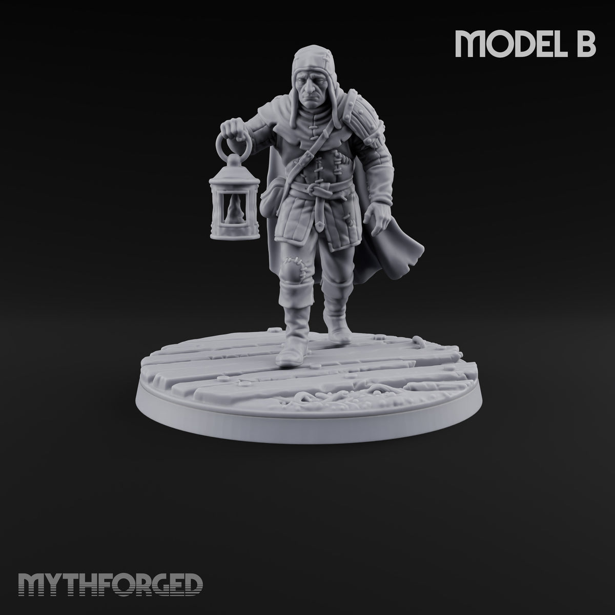 Holding the Line Human Guard B Miniature for Dungeons and Dragons, Pathfinder or other TTRPGs
