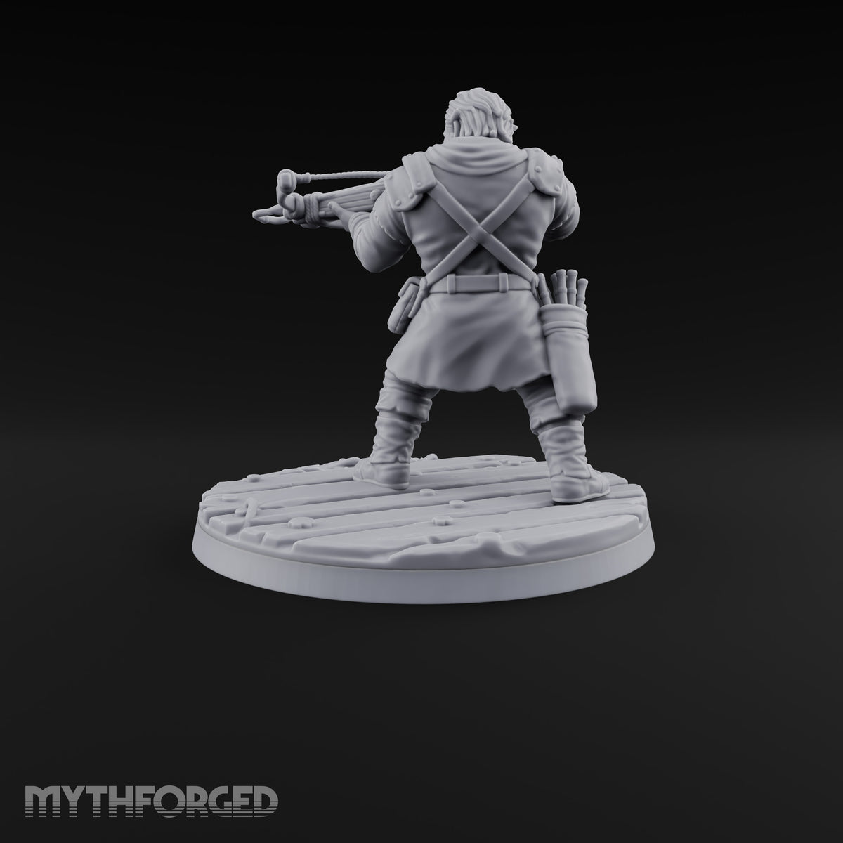 Holding the Line Human Guard D Miniature for Dungeons and Dragons, Pathfinder or other TTRPGs