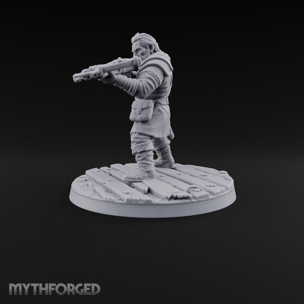 Holding the Line Human Guard D Miniature for Dungeons and Dragons, Pathfinder or other TTRPGs