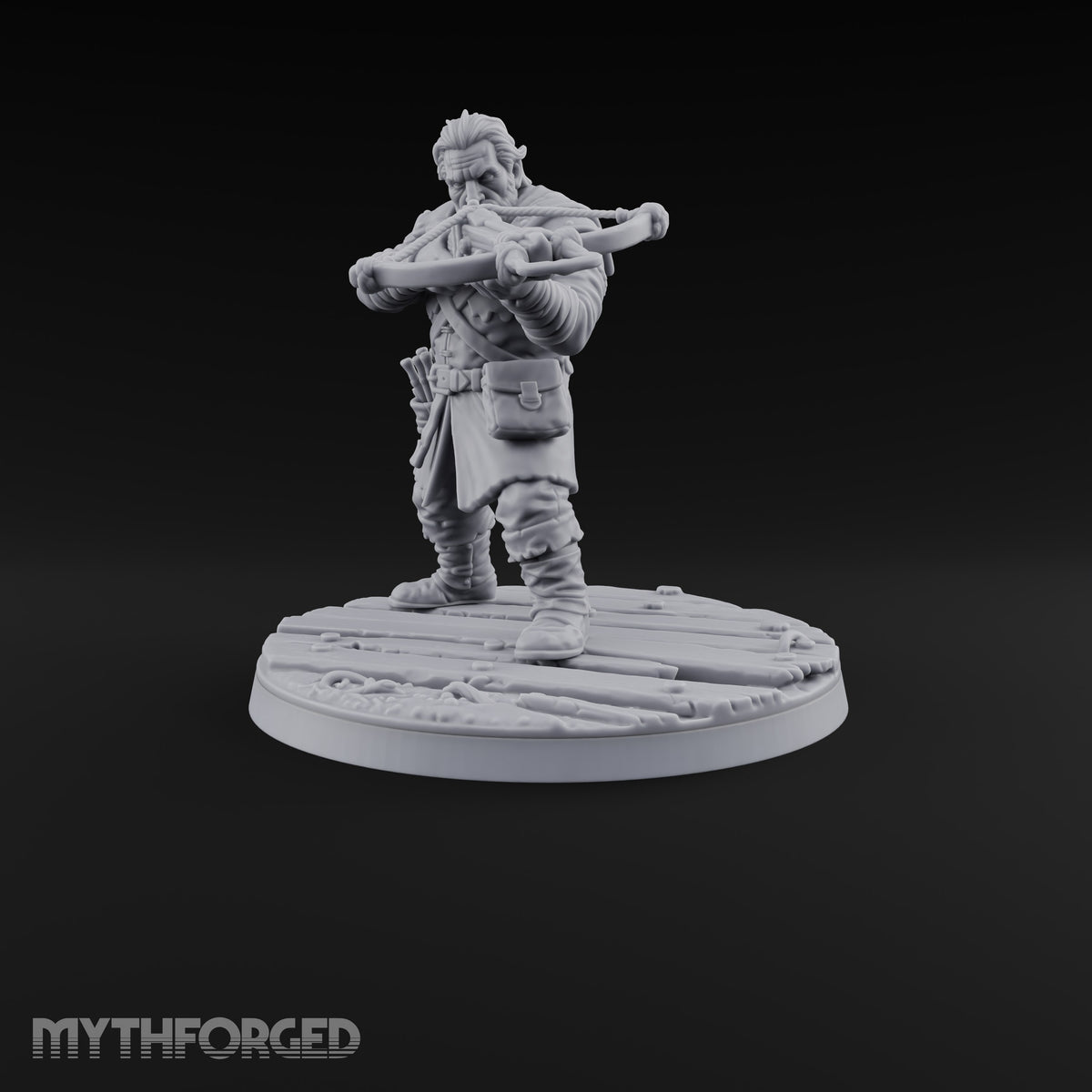Holding the Line Human Guard D Miniature for Dungeons and Dragons, Pathfinder or other TTRPGs