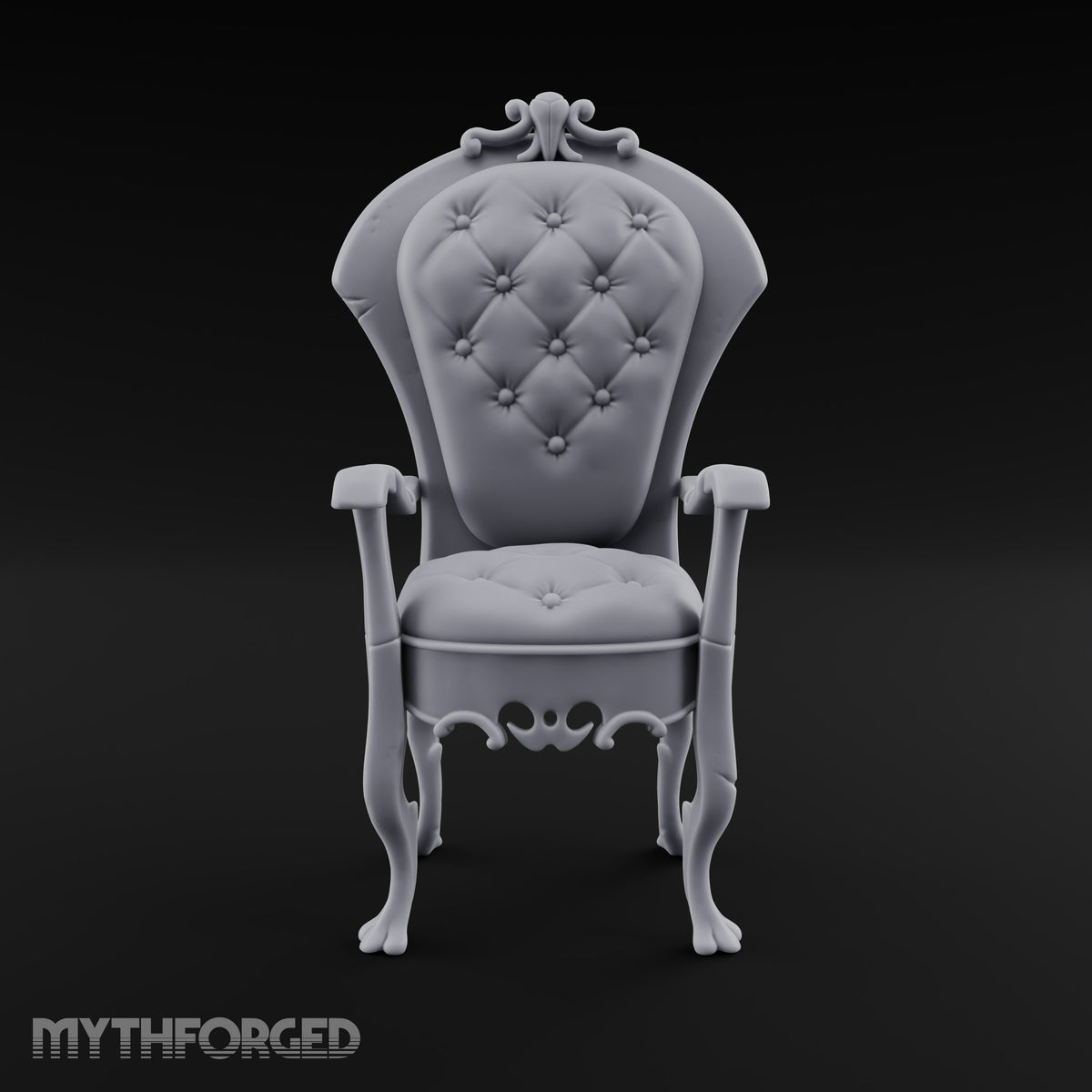 Button Count Exceeds Staff Count Ornate Tufted Armchair