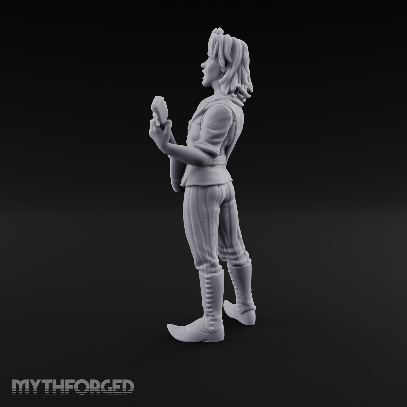 Guitar Shredding Human Bard Miniature for Dungeons and Dragons, Pathfinder or other TTRPGs