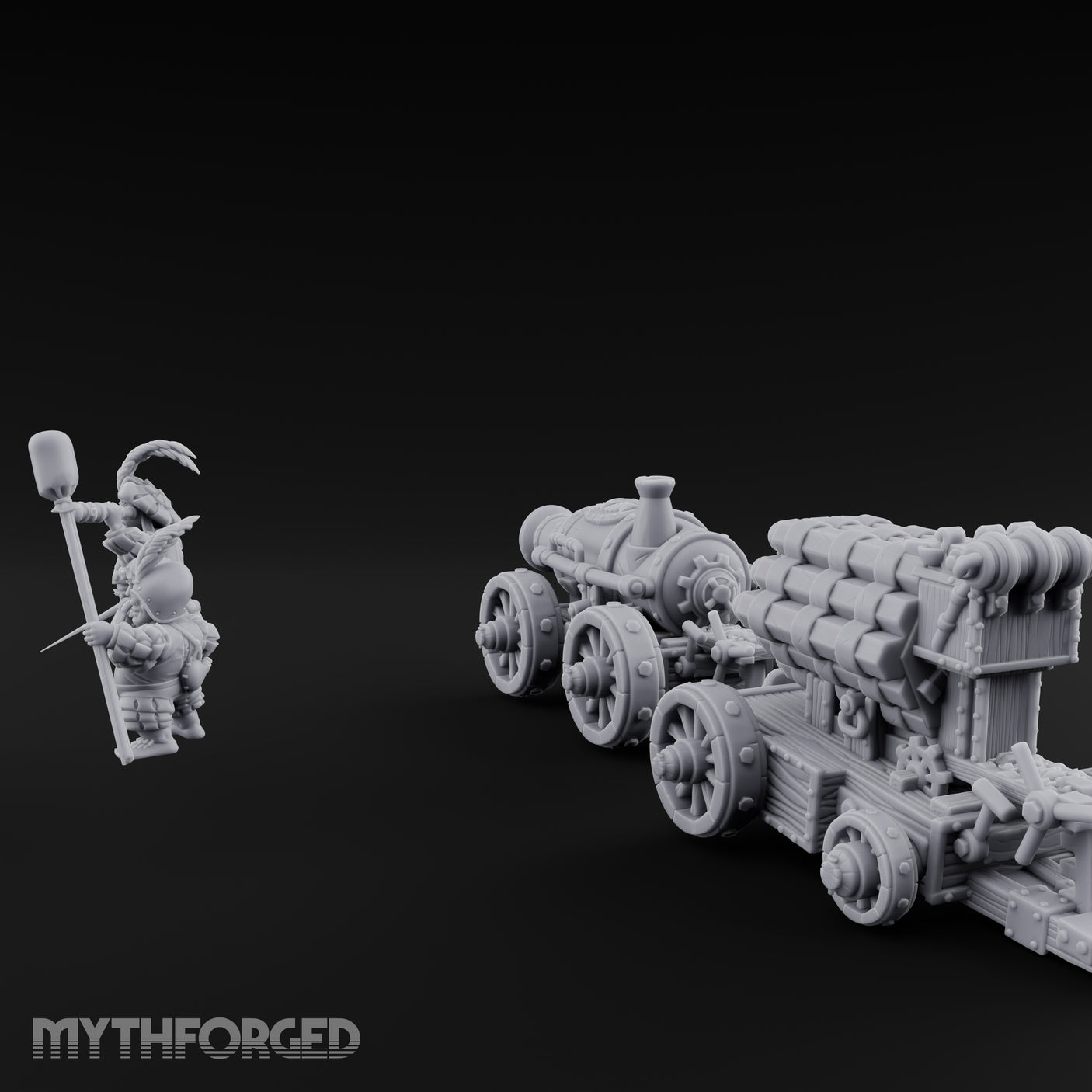 Spyglass Spotting Artillery Crew Set Miniature for Dungeons and Dragons, Pathfinder or other TTRPGs