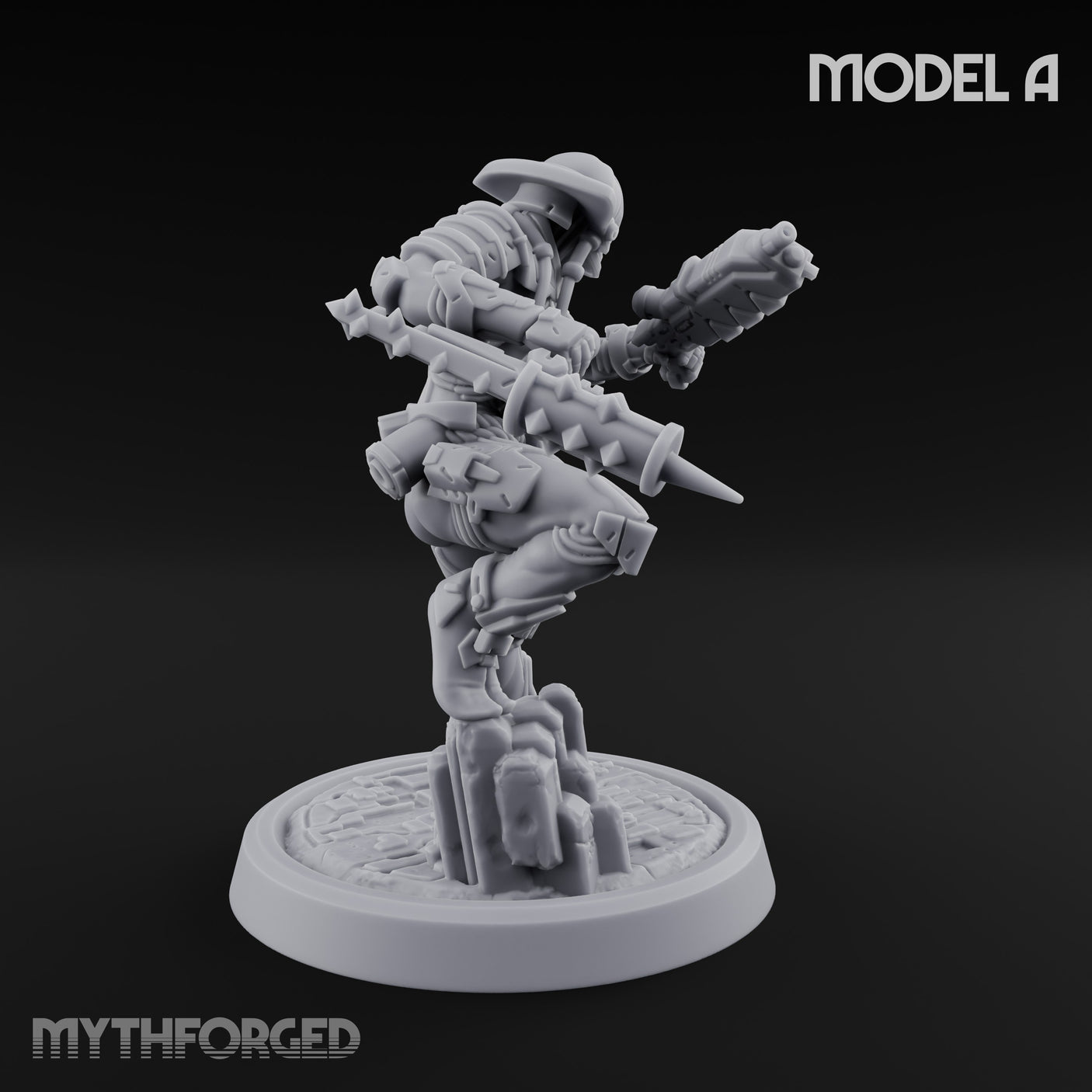 Gun Running Goblin Trooper A Miniature for Dungeons and Dragons, Pathfinder or other TTRPGs