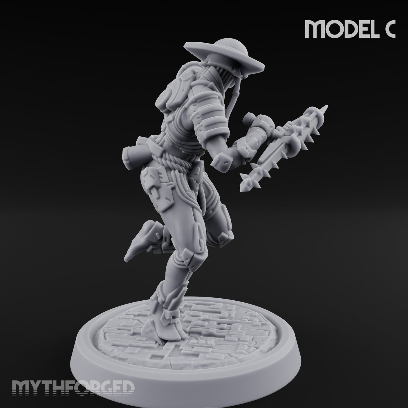 Gun Running Goblin Trooper C Miniature for Dungeons and Dragons, Pathfinder or other TTRPGs