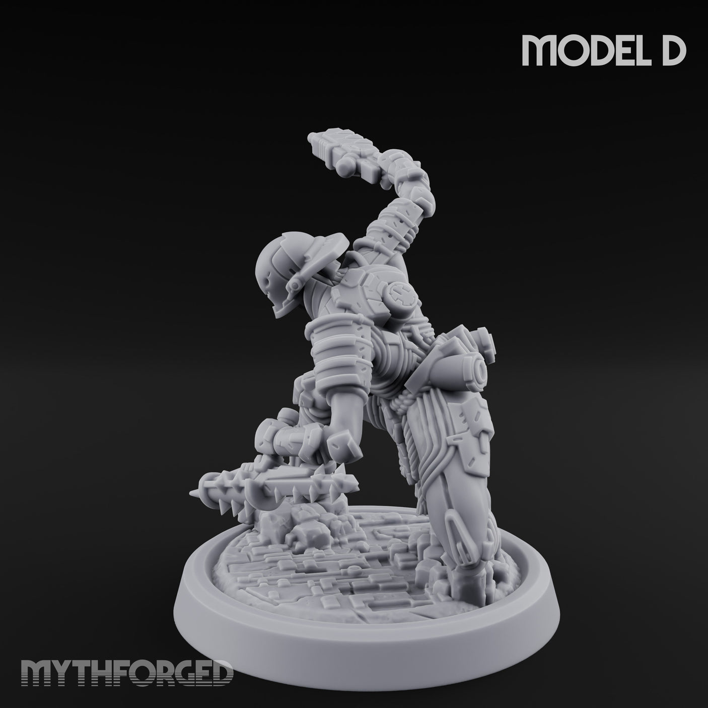 Gun Running Goblin Trooper D Miniature for Dungeons and Dragons, Pathfinder or other TTRPGs