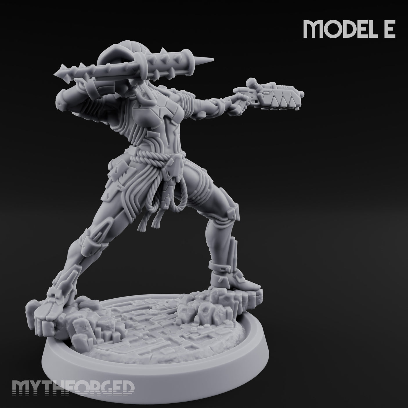 Gun Running Goblin Trooper E Miniature for Dungeons and Dragons, Pathfinder or other TTRPGs