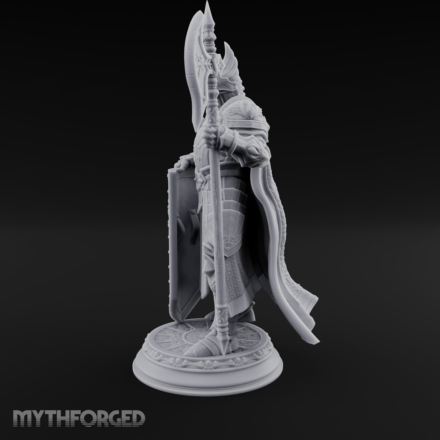 Halberd Hoisting Shield Bearing Human Knight gallery 13